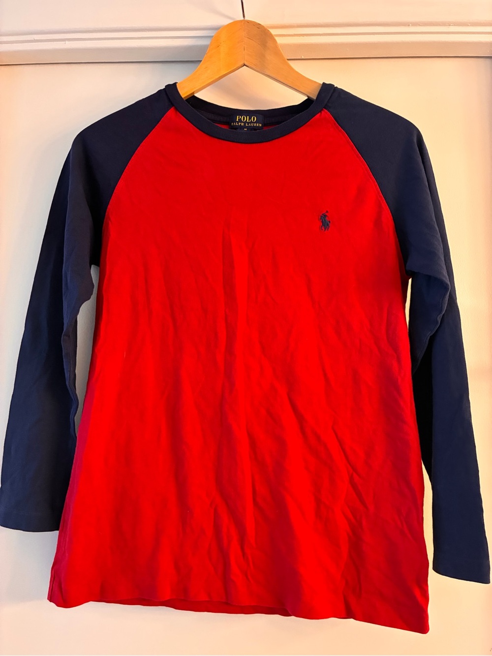 😎 Boys Polo Ralph Lauren baseball style long sleeve shirt